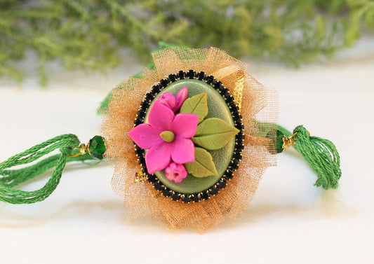 Polymer Clay Rakhi Design ZAPCR010