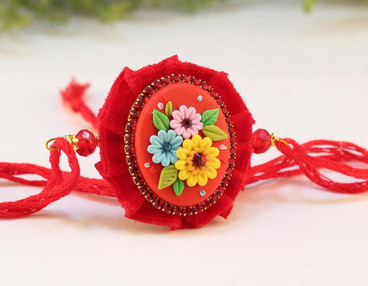 Polymer Clay Rakhi Design ZAPCR014