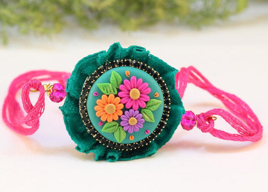 Polymer Clay Rakhi Design ZAPCR017