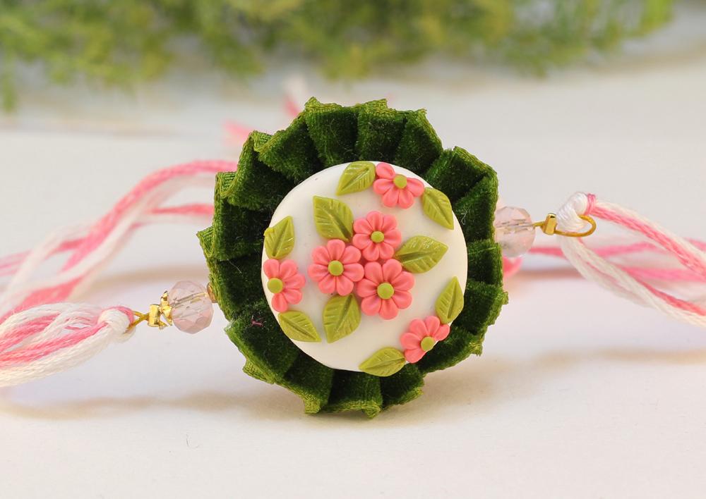 Polymer Clay Rakhi Design ZAPCR021