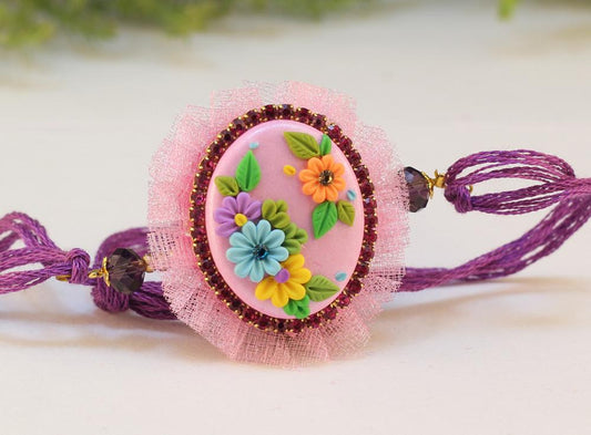 Polymer Clay Rakhi Design ZAPCR022