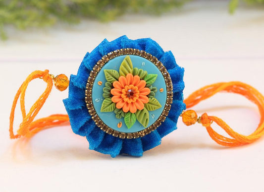 Polymer Clay Rakhi Design ZAPCR023