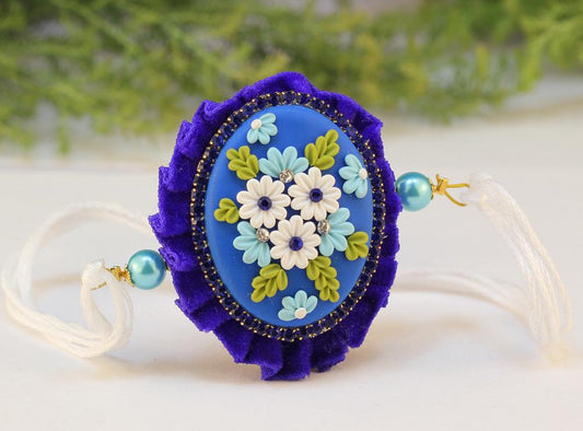 Polymer Clay Rakhi Design ZAPCR037
