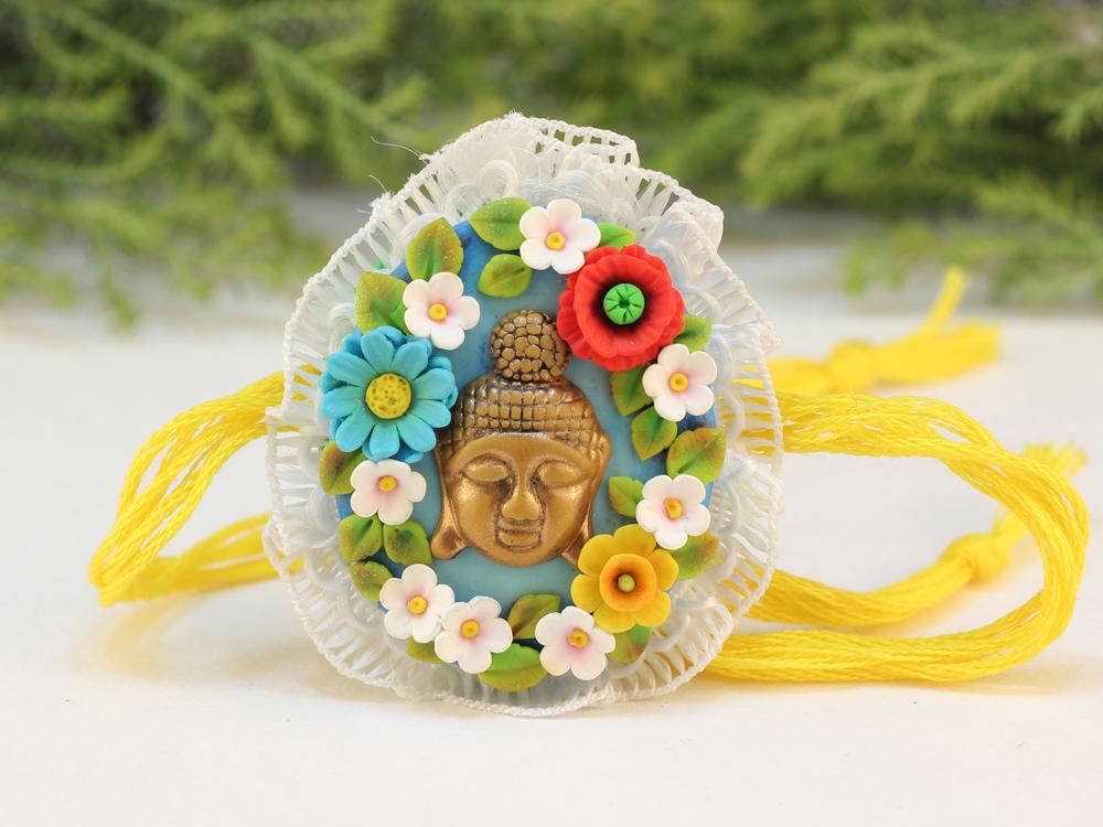 Polymer Clay Rakhi Design ZAPCR048