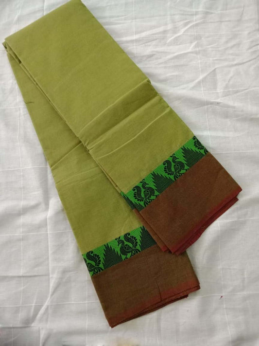 Pure Handwoven Chettinad Cotton Saree Design-CHEDS012
