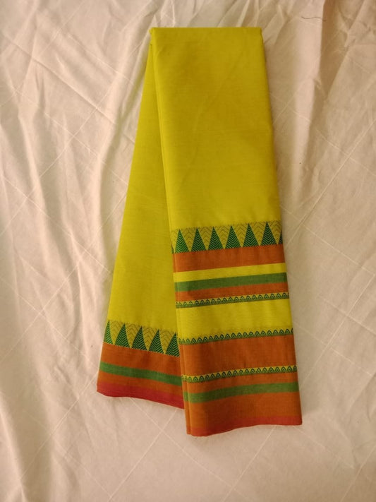 Pure Handwoven Chettinad Cotton Saree Design-CHEDS029