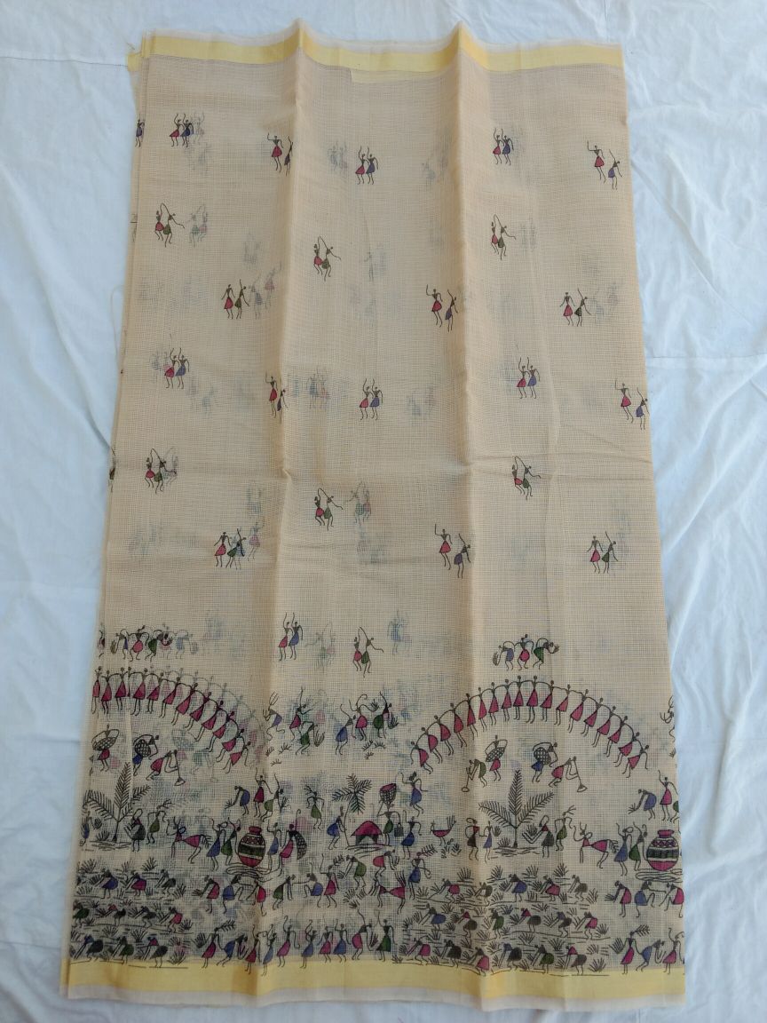 Sweet Hazelnut Pure Kota Cotton Printed Saree Design-KOTASRE012 brown coloured printed simple saree