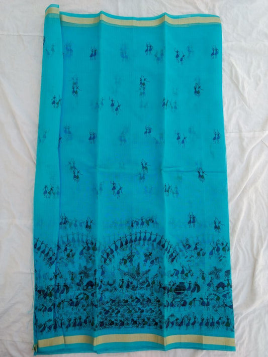 Pure Kota Cotton Printed Saree Design-KOTASRE013