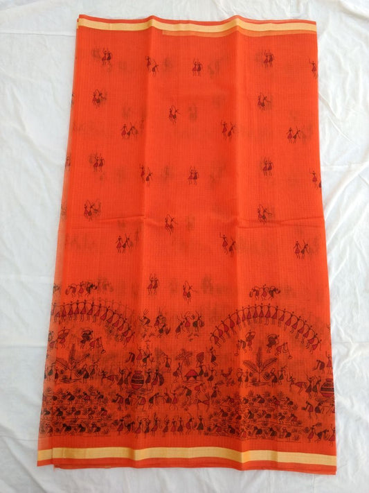 Pure Kota Cotton Printed Saree Design-KOTASRE016