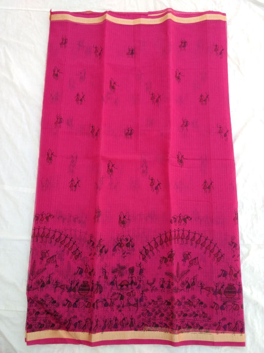 Pure Kota Cotton Printed Saree Design-KOTASRE017
