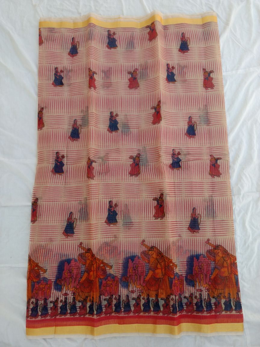 Pure Kota Cotton Printed Saree Design-KOTASRE033