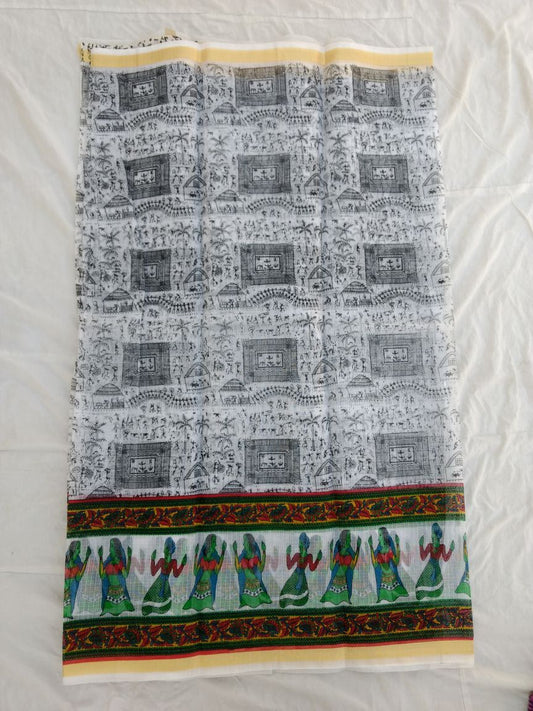 Pure Kota Cotton Printed Saree Design-KOTASRE036
