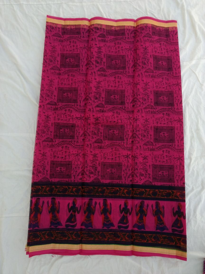 Pure Kota Cotton Printed Saree Design-KOTASRE040