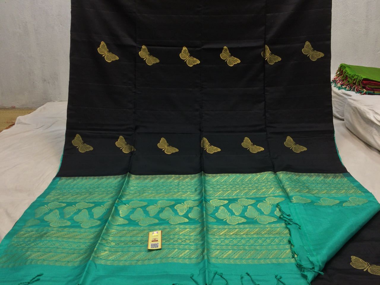 Pure Silk Handloom Saree with Butterfly Motifs