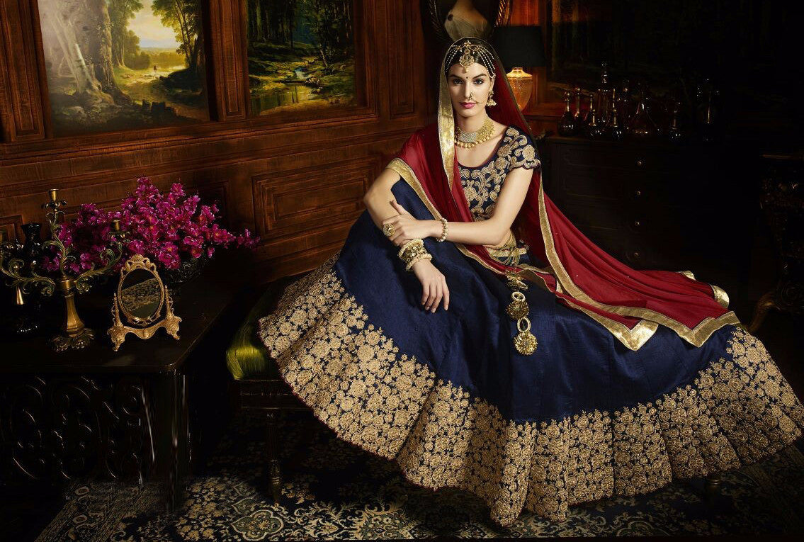 $64 - $129 - Blue Wedding Lehenga Choli, Blue Wedding Lehengas and Blue  Ghagra Chaniya Cholis Online Shopping | Page 2