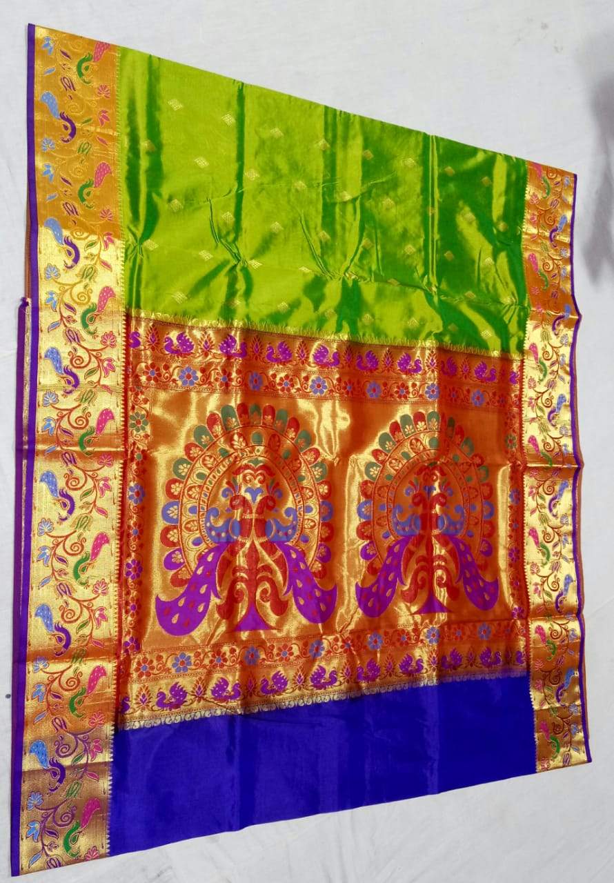 Semi Paithani Silk Saree-Design PS176