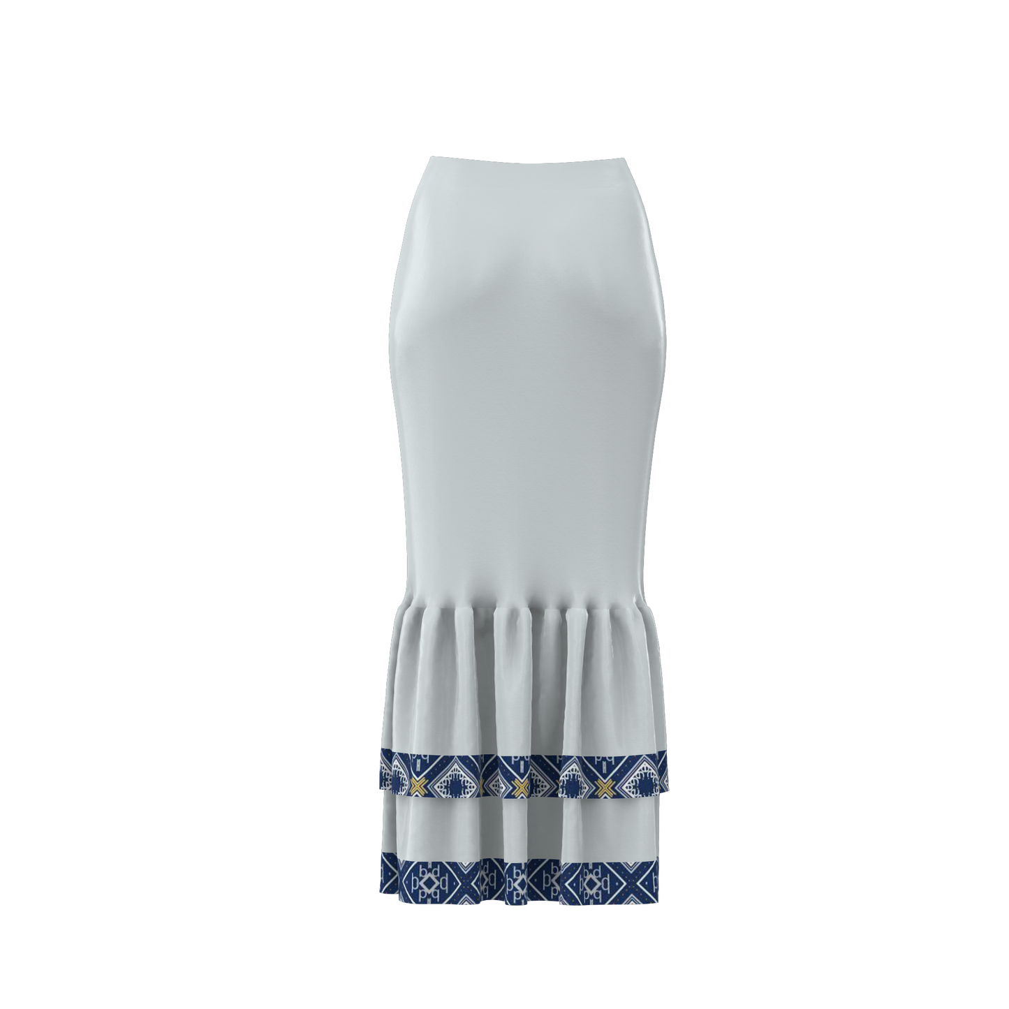 Celestial Cascade Ruffle Customized Skirt_CSKT005