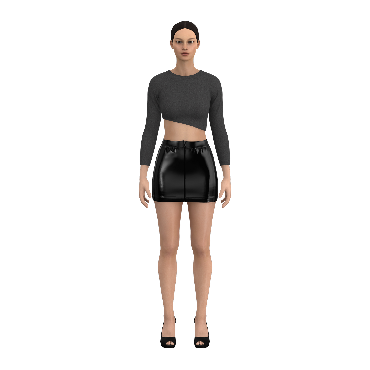Stylish Stroke Customized Mini Skirt_CSKT007