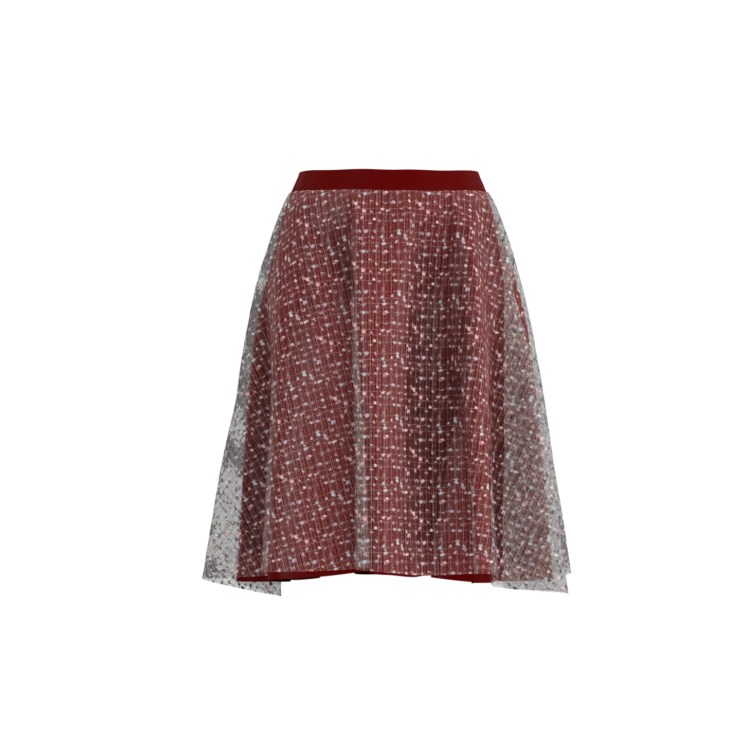 StarrySpin Netted Customized Skirt _CSKT008