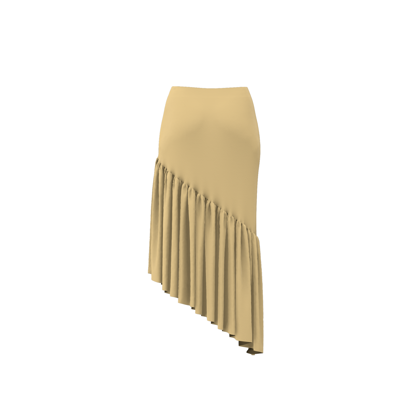 Sassy Swirl Asymmetric Customized Skirt _CSKT014