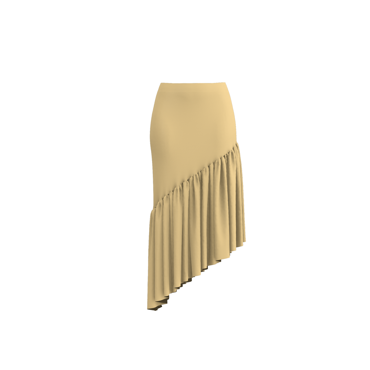 Sassy Swirl Asymmetric Customized Skirt _CSKT014