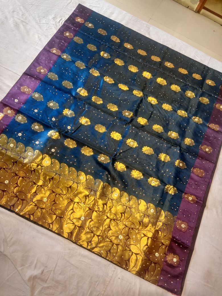 Stone Work Paithani Silk Saree Design-PS222