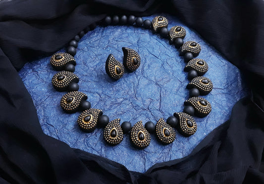 Handcrafted Terracotta Jewellery Set - TJSGFC013