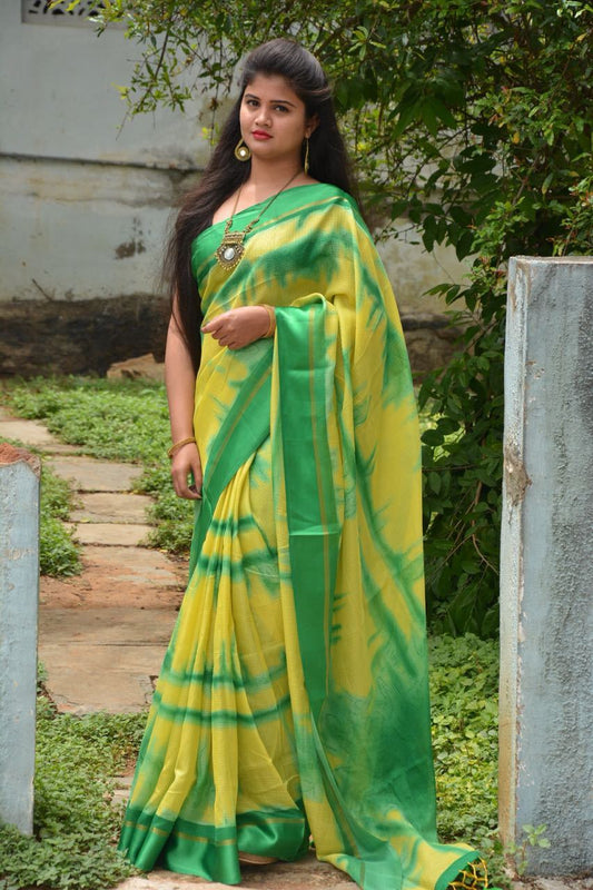 Tie-Dye Print Kota Saree-KOTASRE087