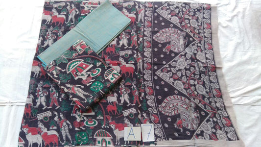 Unstitched Kalamkari Dress Material-011