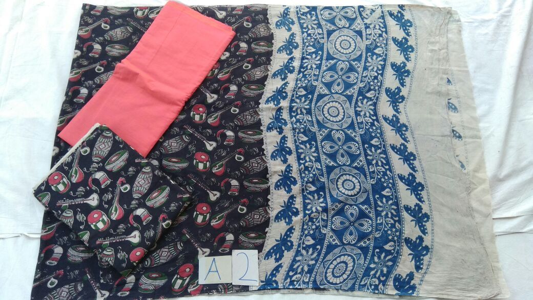 Unstitched Kalamkari Dress Material-015