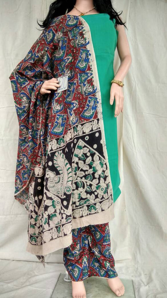 Unstitched Kalamkari Dress Material-020