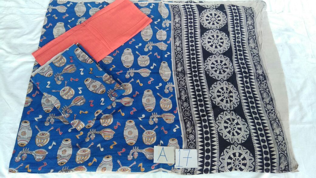 Unstitched Kalamkari Dress Material-021