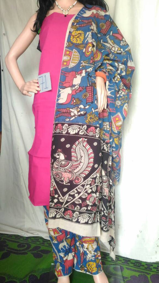 Unstitched Kalamkari Dress Material-022