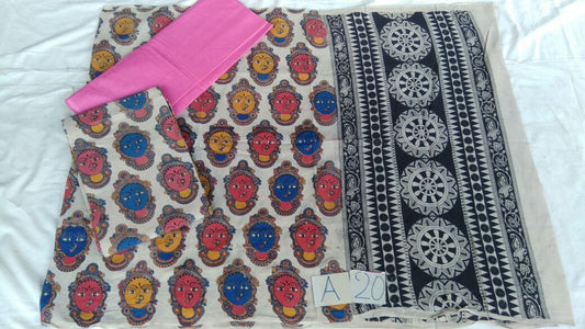 Unstitched Kalamkari Dress Material-026