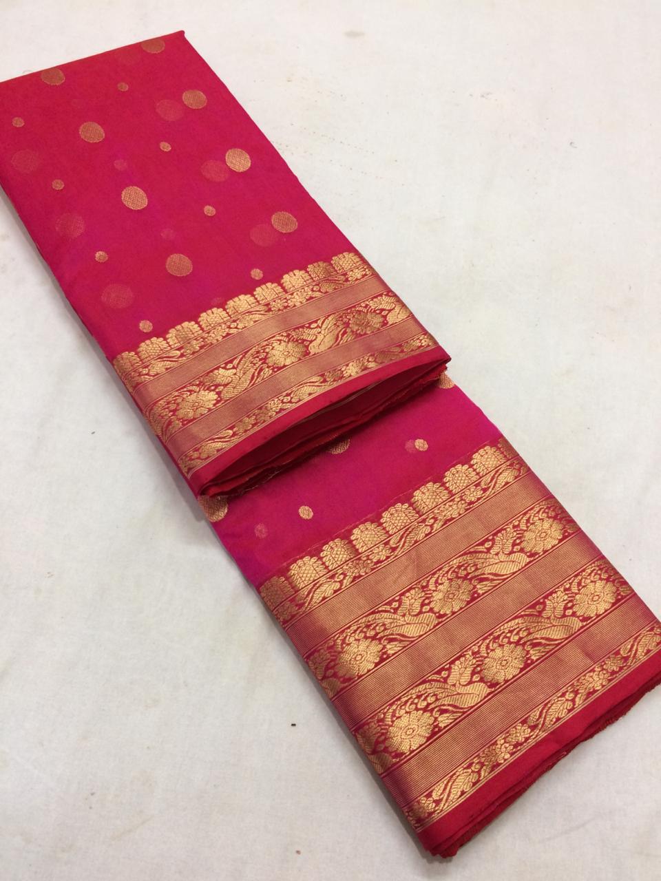 Pure Katan Chanderi Silk Saree