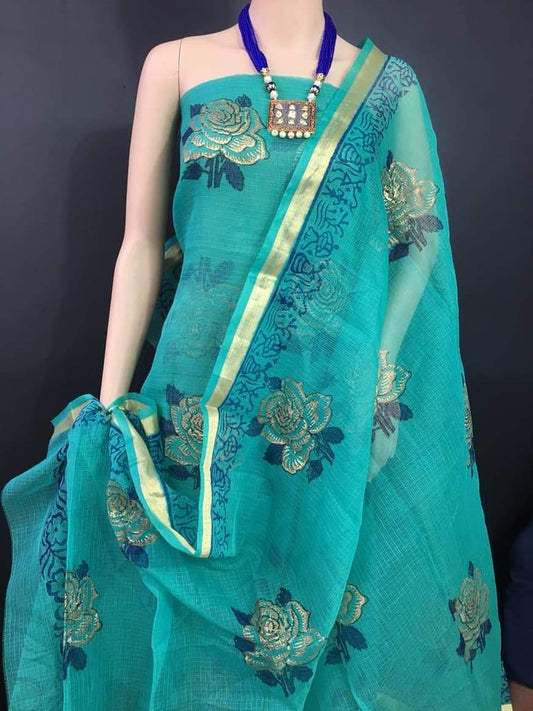 Trendy Traditional Buy unstitched churidar dress materials online Fashionous
